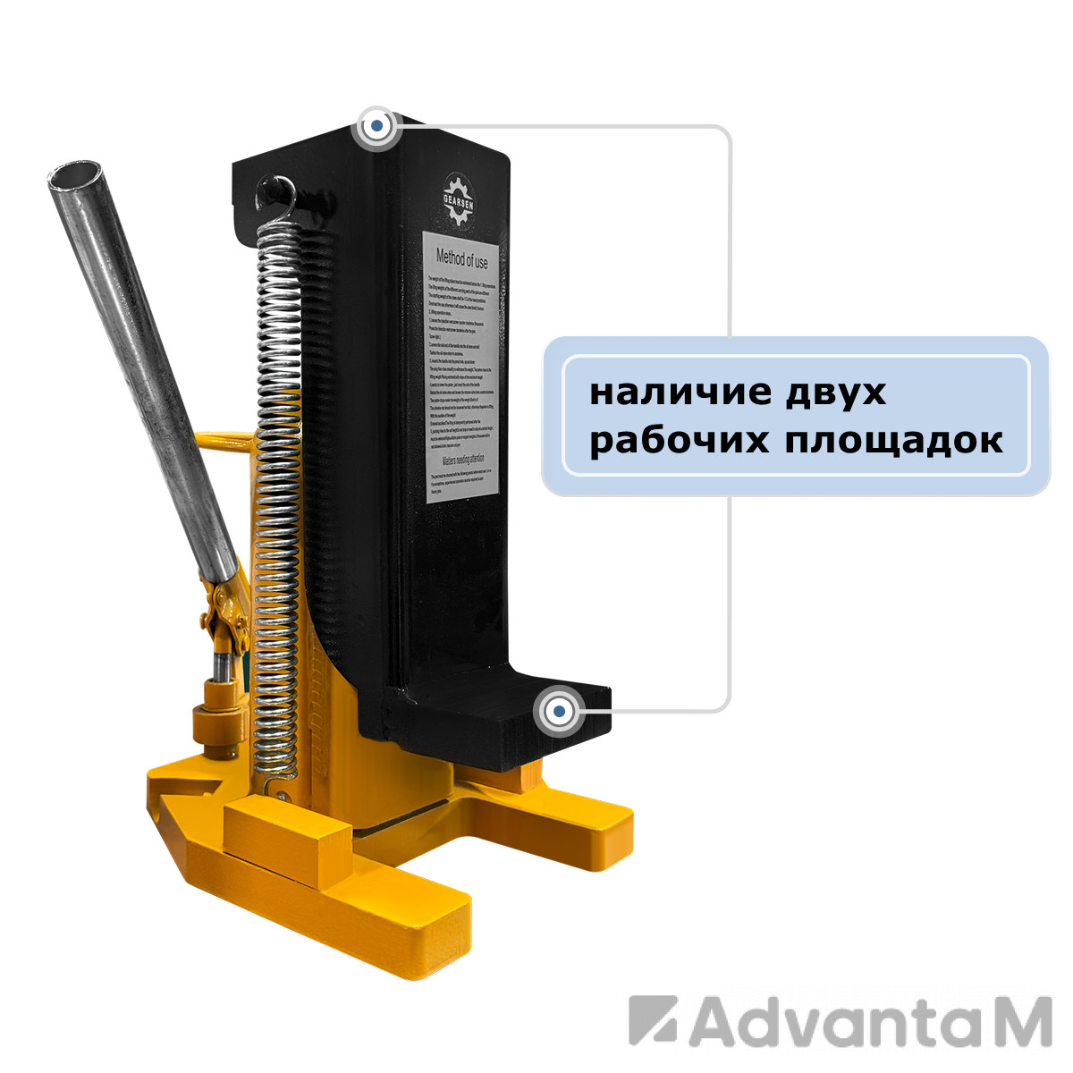 Домкрат гидравлический с лапой GEARSEN MNS 15 - 1