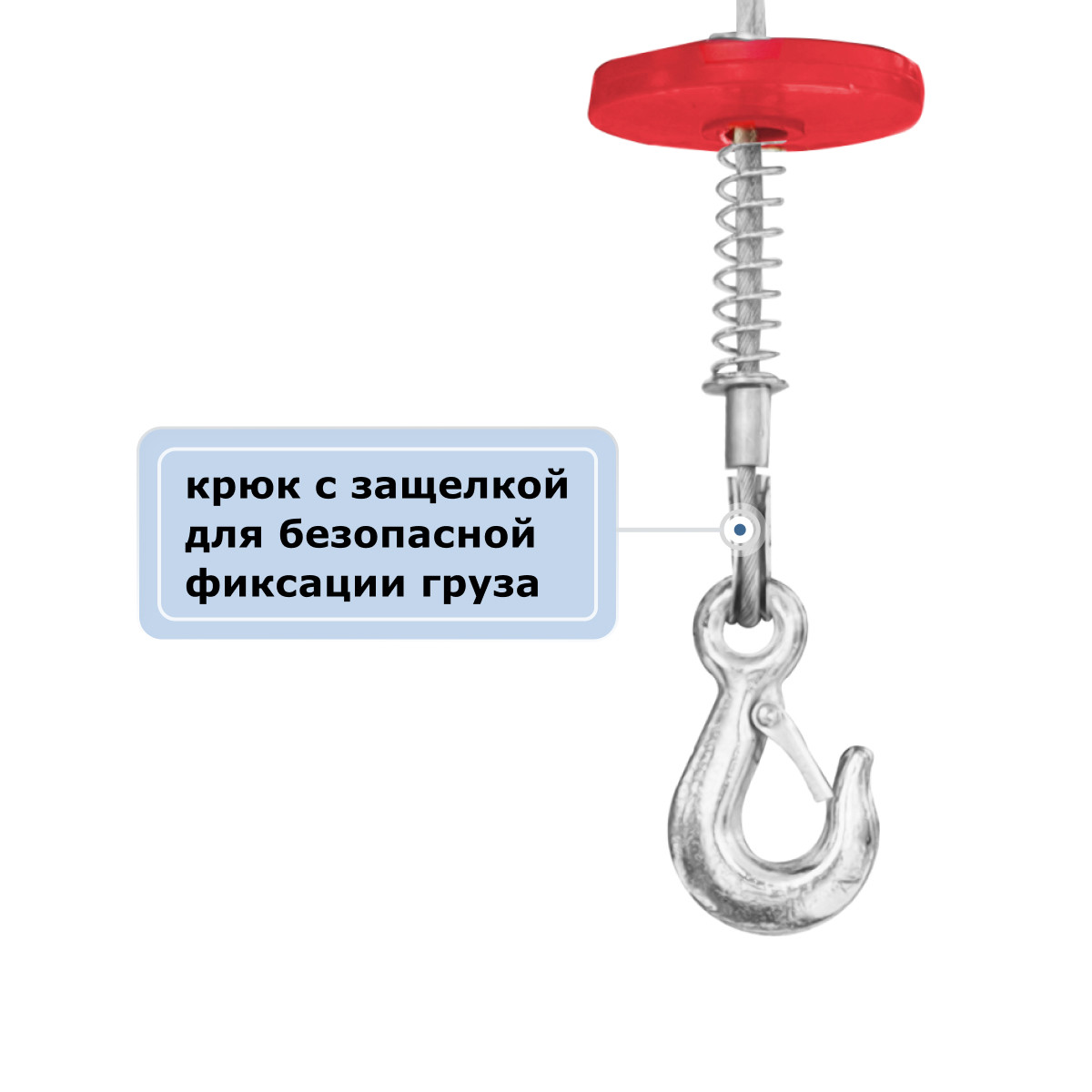 8 - Таль электрическая мини стационарная (220В, 500/1000кг, 20/10м) GEARSEN PA 50020